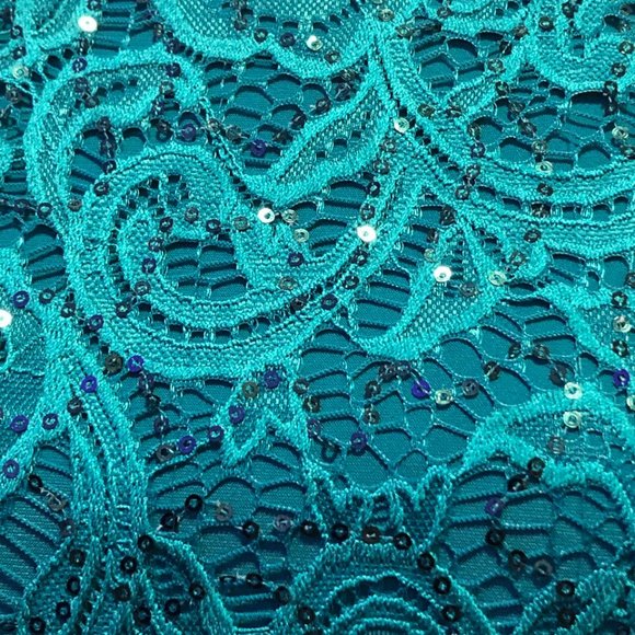 Formal green dress size 10 - Picture 7 of 8